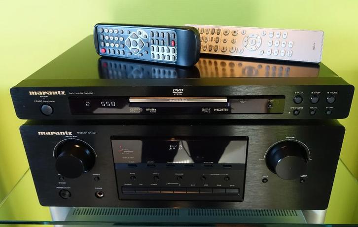 Marantz HIFI-set bestaande uit SR4021+DV3002 met Waarborg, Audio, Tv en Foto, Versterkers en Ontvangers, Refurbished, Stereo, 60 tot 120 watt