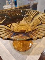 Prachtig stuk antiek schaal amberkleurige, Ophalen of Verzenden