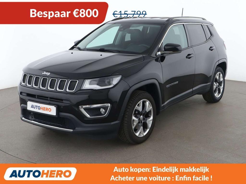 Jeep Compass 1.4 M-Air Limited FWD (bj 2018), Voorwielaandrijving, Gebruikt, Zwart, 1505 kg