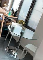 Table ronde en verre, Maison & Meubles, Tables | Tables à manger, Enlèvement, Comme neuf, Verre