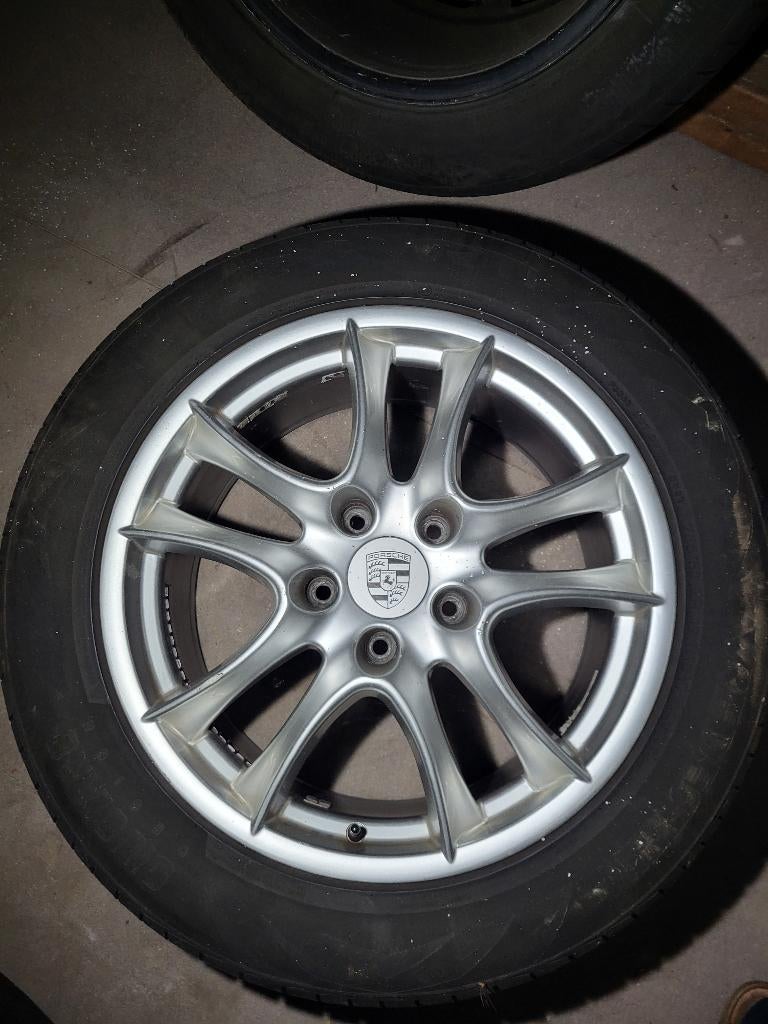 Velgen 19" VW Audi Porche met banden, Auto-onderdelen, Banden en Velgen, Gebruikt, 265 mm, Banden en Velgen, Personenwagen