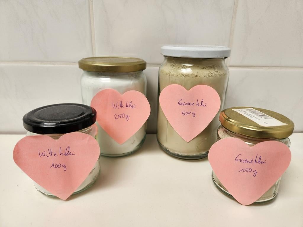 Witte/Groene klei poeder huidvezorging, Ophalen, Nieuw, Overige typen