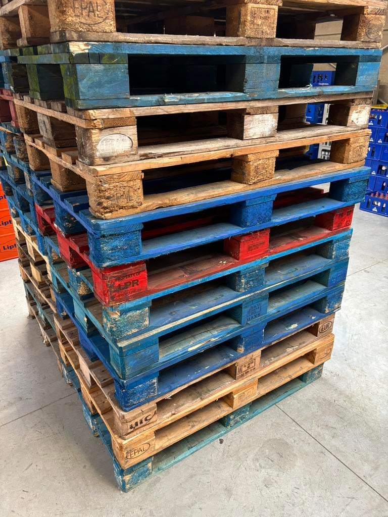 26 euro palletten, Moins de 200 cm, Enlèvement, Utilisé, Imprégné