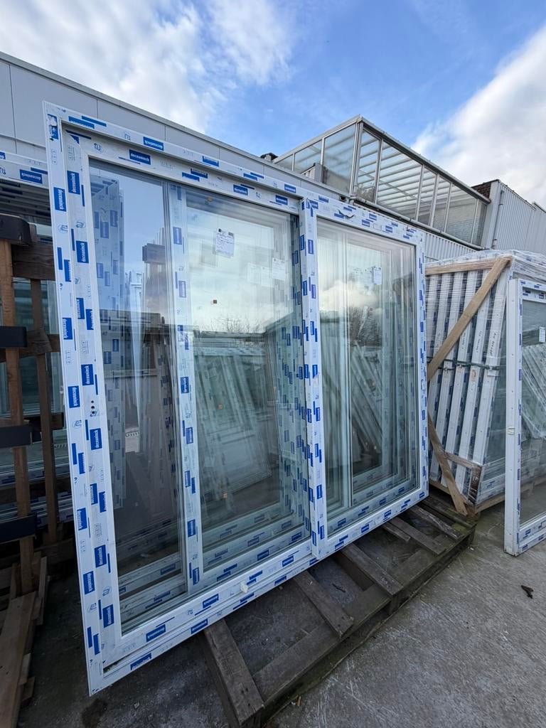 Baie vitrée en stock !!, Doe-het-zelf en Bouw, Glas en Ramen, Nieuw, Dubbelglas, Ophalen of Verzenden