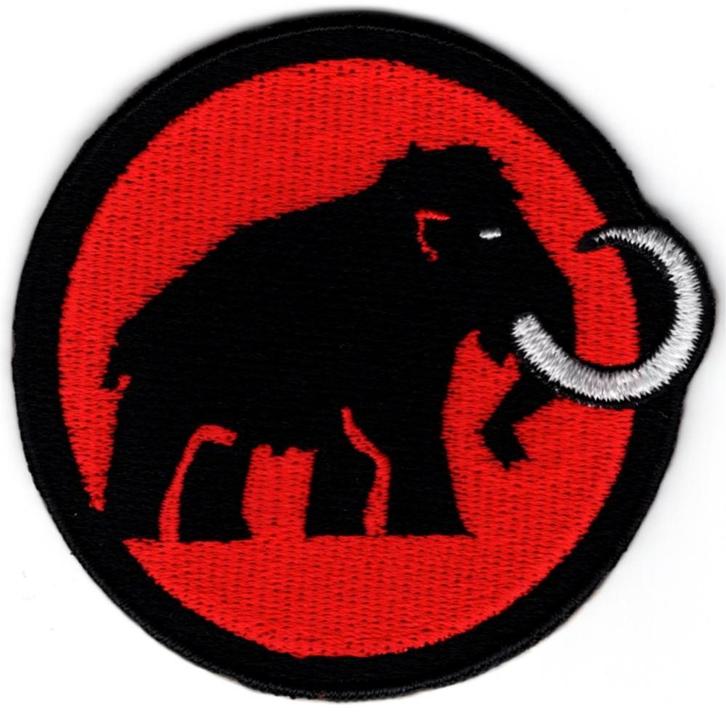 Mammut stoffen opstrijk patch embleem, Verzamelen, Merken en Reclamevoorwerpen, Nieuw, Verzenden