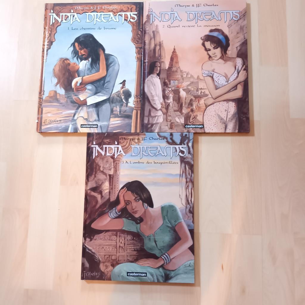 BD série India Dreams les 3 premiers tomes, Boeken, Meerdere stripboeken, Ophalen of Verzenden, Zo goed als nieuw, Maryse & JF Charles
