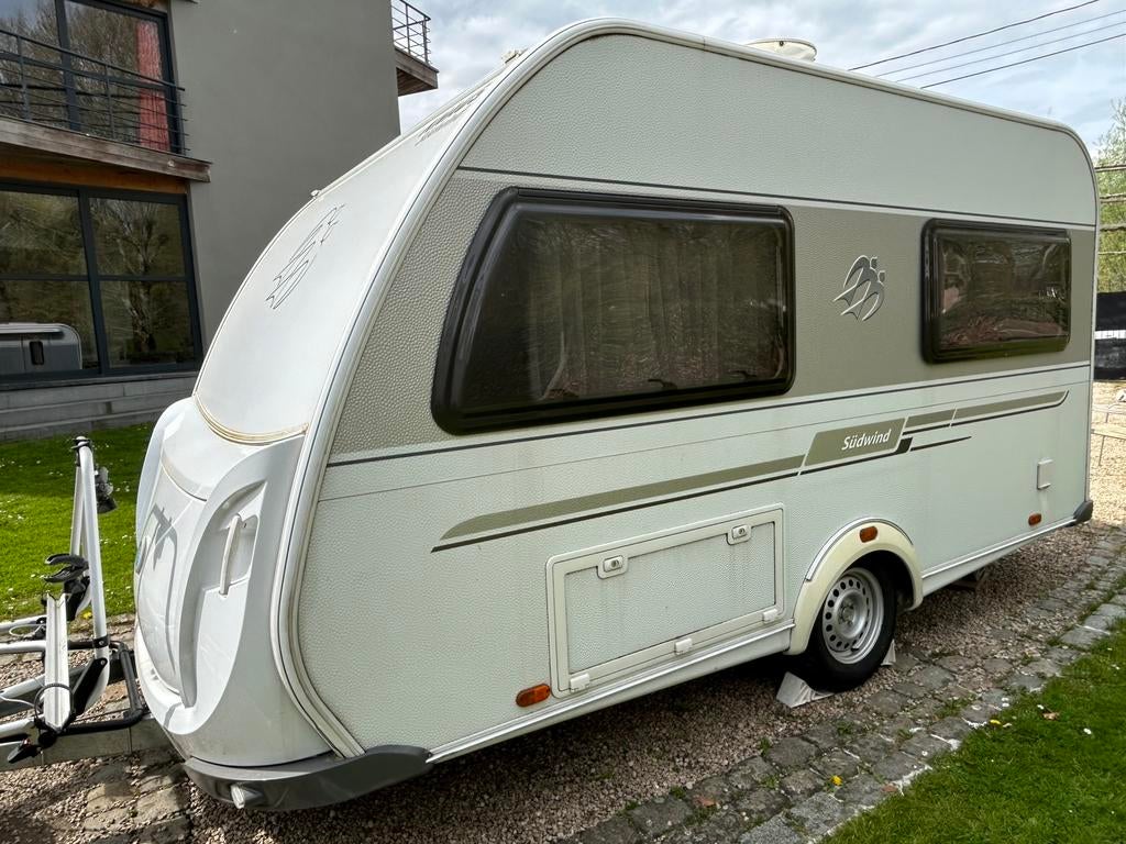 Knaus sudwind 400 fd, Caravans en Kamperen, Vast bed, 4 tot 5 meter, Knaus, Luifel