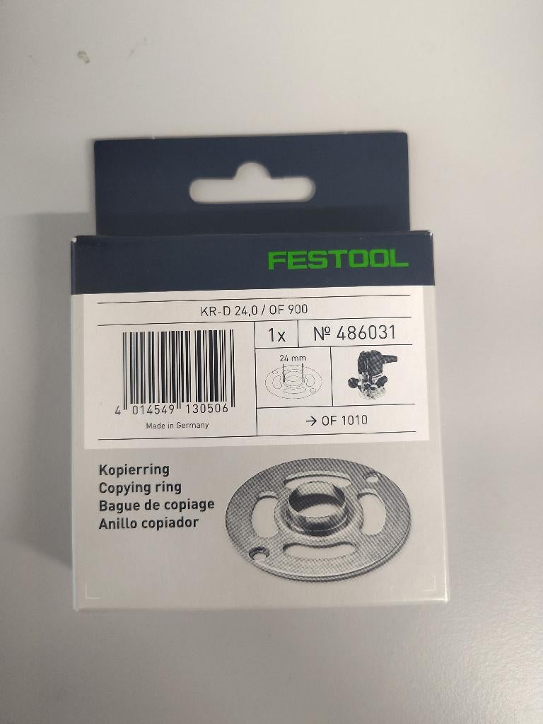 Festool kopieerring 24mm voor OF1010, Bricolage & Construction, Outillage | Fraiseuses, Enlèvement, Neuf, Festool