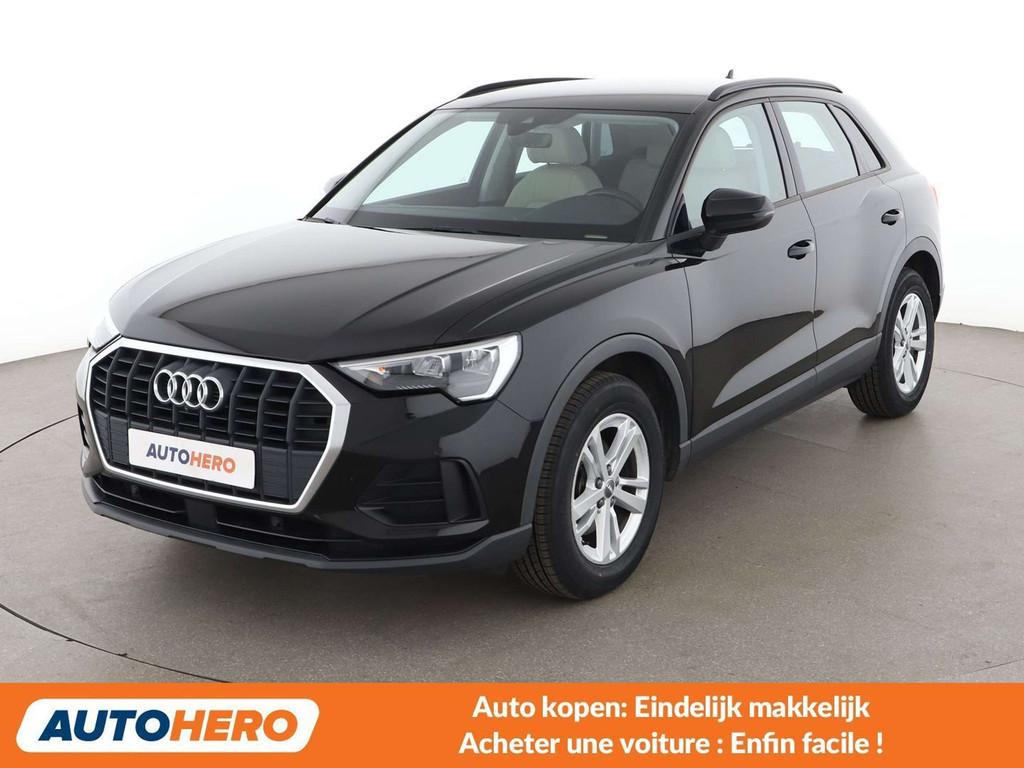 Audi Q3 35 TFSI Mild-Hybrid (bj 2019, automaat), Zwart, Leder, Adaptive Cruise Control, 5 zetels