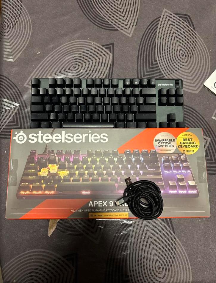 SteelSeries Apex 9 TKL Mechanical Gaming Keyboard – NIEUW, Informatique & Logiciels, Claviers, Neuf, Azerty, Filaire, Clavier gamer