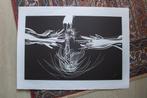 Raymond Moretti Litho 5 Abstract White On Black, Antiek en Kunst, Ophalen of Verzenden