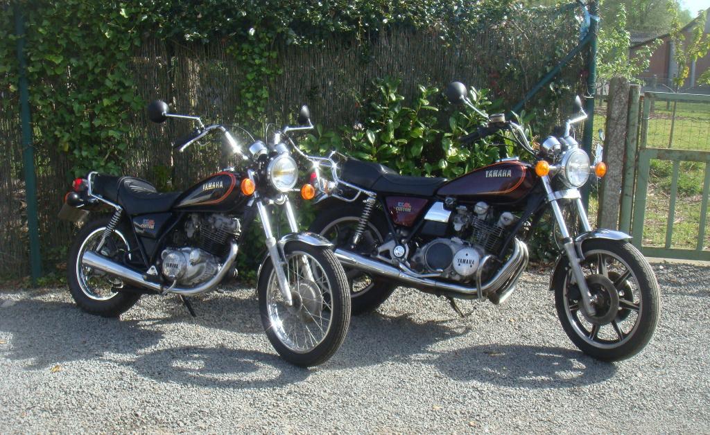 2 oldtimer yamaha, 250 cc, 1 cilinder