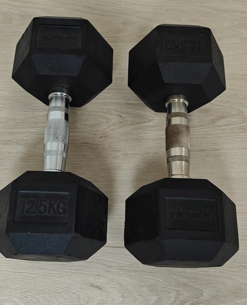 Hexa dumbbell halter set van 2x12,5kg, Ophalen, Zo goed als nieuw, Dumbbell