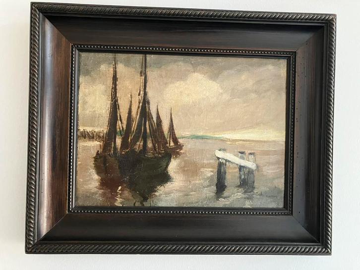 Schilderij Emile Lammers, Antiquités & Art, Art | Peinture | Classique, Enlèvement ou Envoi