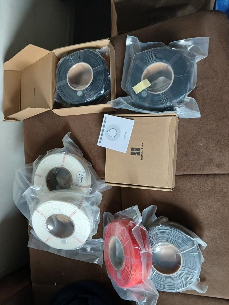 7nieuwe flamentrollen also grondstof voor 3D.-printer, Ophalen, Nieuw, Filamentrollen