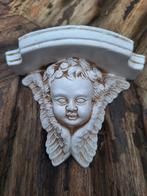 Console en pierre patinée avec ange, Décoration murale, Pierre ou céramique, Religion, Enlèvement