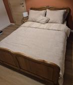 Lit 1m40 + matelas, Maison & Meubles, Chambre à coucher | Chambres à coucher complètes, Enlèvement, Utilisé, Deux personnes, Anciens