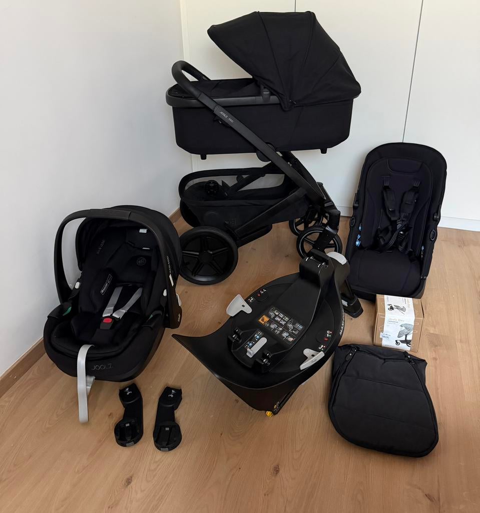 Joolz Geo 3 Black Joolz maxi Cosi Pebble pro 360+ ISOfix, Enlèvement, Comme neuf, Poussette