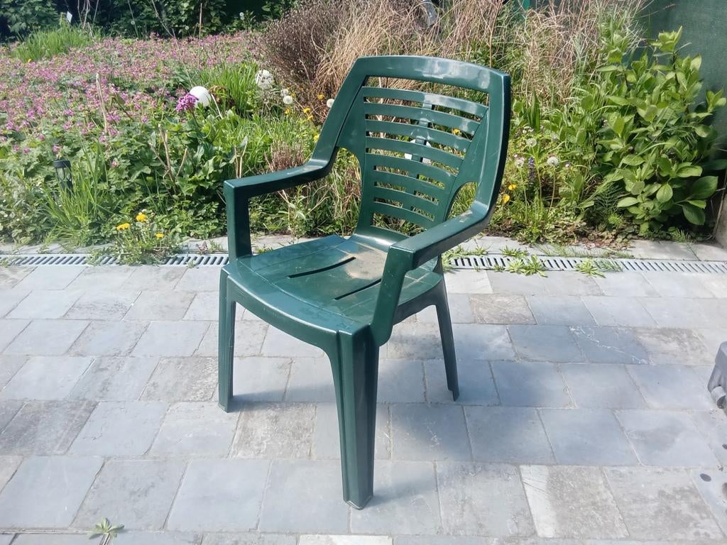 3 gratis tuinstoelen, Tuin en Terras, Ophalen, Kunststof