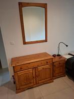 Commode, nachtkast en bijhorende spiegel, Ophalen, 55 tot 70 cm, Zo goed als nieuw, 45 tot 65 cm