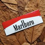 Emaille Schild MARLBORO Red Reclamebord Tabak Vintage Plaat, Envoi, Utilisé, Panneau publicitaire