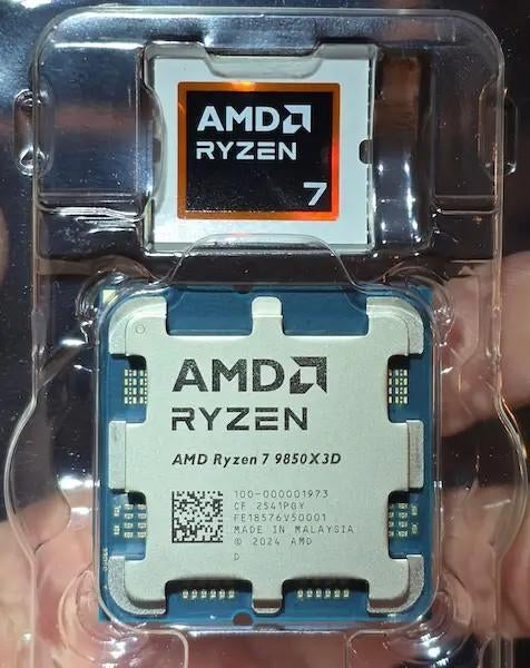 Amd Ryzen 7...9850X3D, Computers en Software, Processors, 8-core, AM5, Ophalen of Verzenden, Zo goed als nieuw