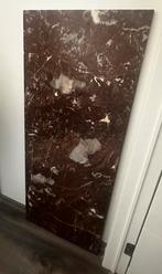 Plaque en marbre / pierre naturelle - marron, Enlèvement, Comme neuf, Marbre