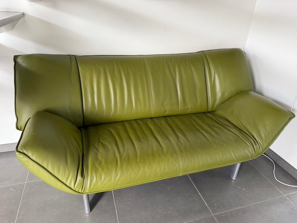 Leolux zitbank leder weg wegens verhuis, Huis en Inrichting, Zetels | Zetels, Ophalen, Zo goed als nieuw, Leer