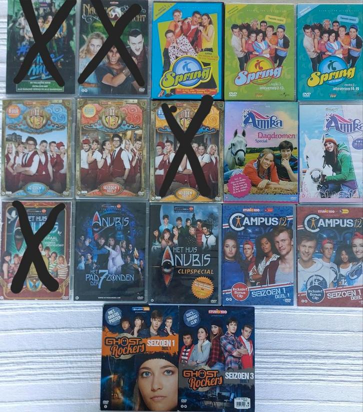 Dvd's Het huis Anubis Spring Amika Hotel13 Ghostrockers Camp, Cd's en Dvd's, Dvd's | Kinderen en Jeugd, Ophalen of Verzenden