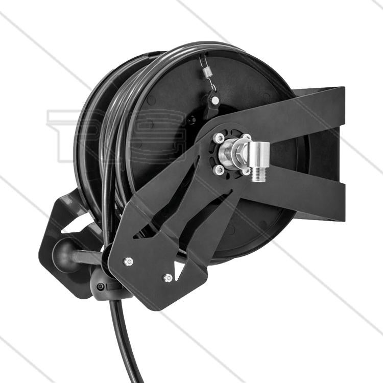 Hybride Slanghaspel Zwart 15m Automatisch 200 Bar, Verzenden
