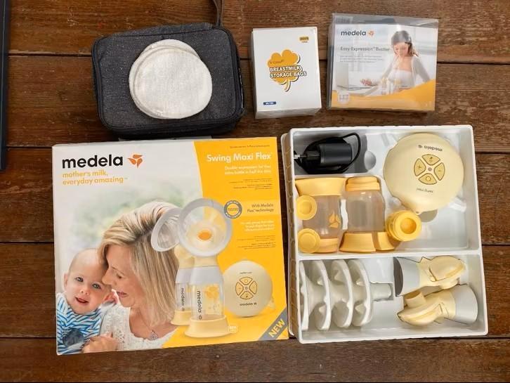 Medela borstkolf Swing Maxi Flex + toebehoren, Kinderen en Baby's, Babyvoeding en Toebehoren, Gebruikt, Borstkolf, Ophalen