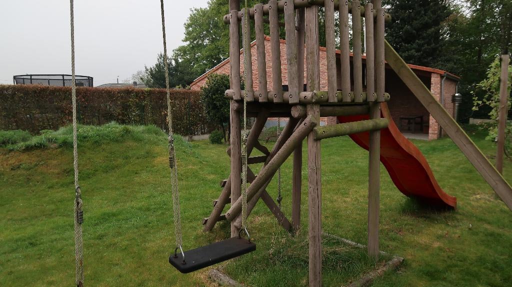 Schommel met huisje en glijbaan, Ophalen, Gebruikt, Schommel