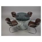 Gastone Rinaldi eetkamer set vintage, Ophalen, Gebruikt, Vintage mid century, 4 tot 6 stoelen