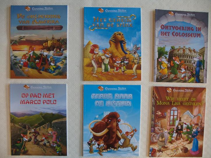Geronimo Stilton, strips 12 stuks, nieuwstaat, Boeken, Stripverhalen, Nieuw, Meerdere stripboeken, Ophalen of Verzenden
