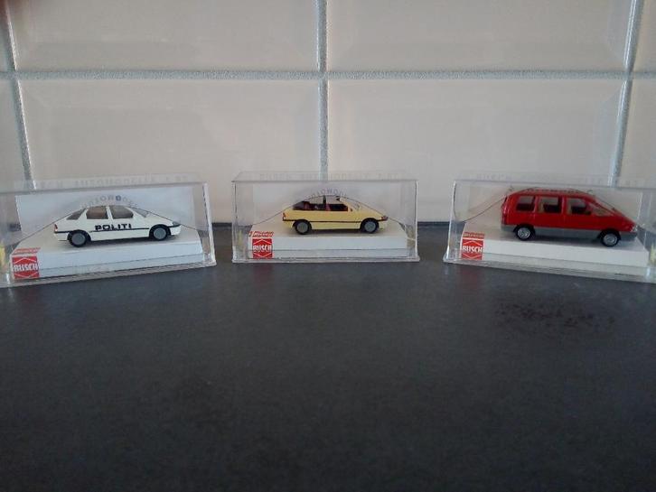 Lot de 3 véhicules Busch H0, Hobby en Vrije tijd, Modelauto's | 1:87, Gebruikt, Auto, Overige merken, Ophalen