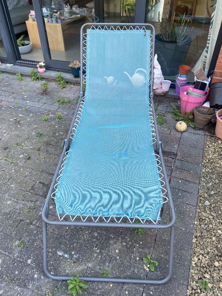 2 chaises longues de jardin, Jardin & Terrasse, Chaises longues, Enlèvement, Utilisé, Pliant