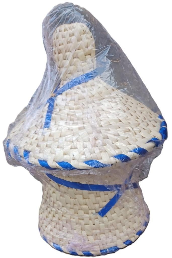 #Mekombiya - Tissé à la main (boîte à lunch, bordure bleue.), Enlèvement ou Envoi, Neuf