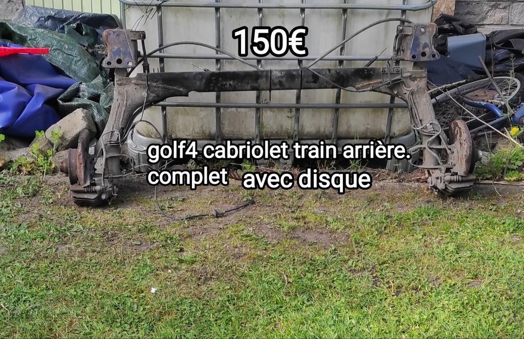 VW golf 4 cabriolet train arrière complet autre pièces voir, Enlèvement