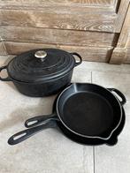 Le creuset pannenset, Huis en Inrichting, Keuken | Potten en Pannen, Ophalen, Gebruikt, Pannenset