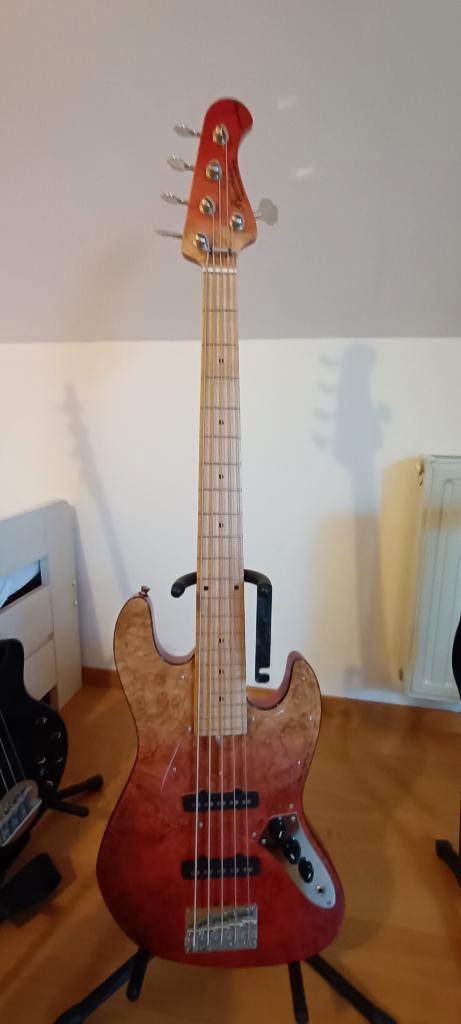 basgitaar 5 string, Musique & Instruments, Instruments à corde | Guitares | Basses, Comme neuf, Électrique, 5 cordes, Enlèvement