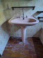 Vintage retro wasbak, Doe-het-zelf en Bouw, Sanitair, Ophalen, Gebruikt, Chroom, Wastafel