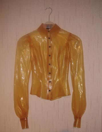 Latex gouvernante bloes top  Libidex transparant Maat S/XS beschikbaar voor biedingen