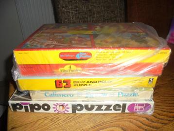 Vintage puzzels / 5 dozen in 1 koop