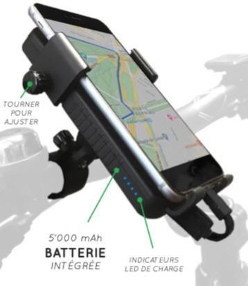 Support de téléphone pour vélo pour smartphone + chargement  disponible aux enchères