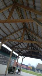 carport hout 10meter op 4 meter., Bricolage & Construction, Bois & Planches, Enlèvement, Utilisé