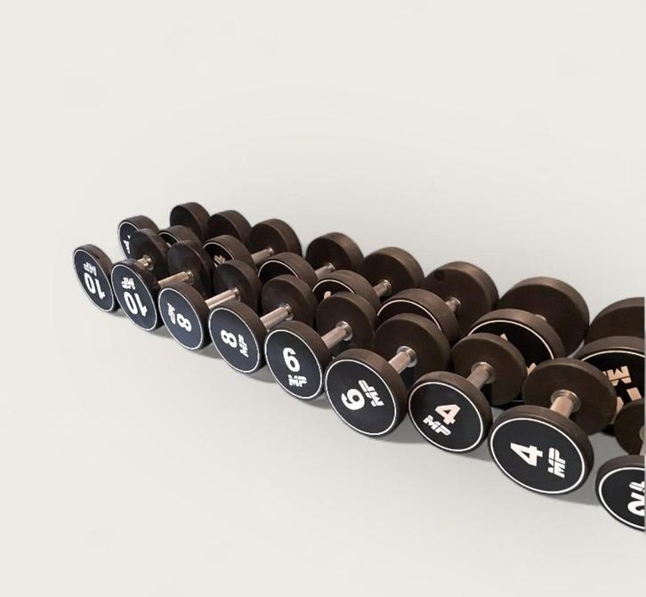 Muscle Power – Urethaan Dumbbell Set 2-20kg, Sport en Fitness, Fitnessmaterialen, Zo goed als nieuw, Dumbbell, Armen, Benen, Borst