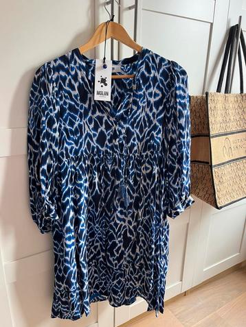 Moliin Copenhagen - wit blauwe korte jurk - size M - new beschikbaar voor biedingen