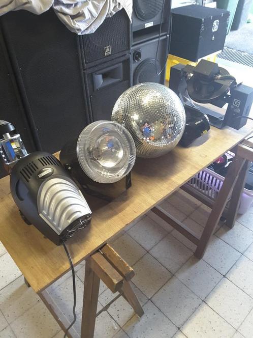 Heel lot vintage discolichten in werkende staat., Muziek en Instrumenten, Licht en Laser, Gebruikt, Licht, Ophalen
