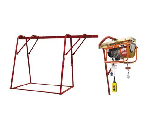 Hijslier 300 kg met portiek, Doe-het-zelf en Bouw, Steigers, Zo goed als nieuw, Ophalen