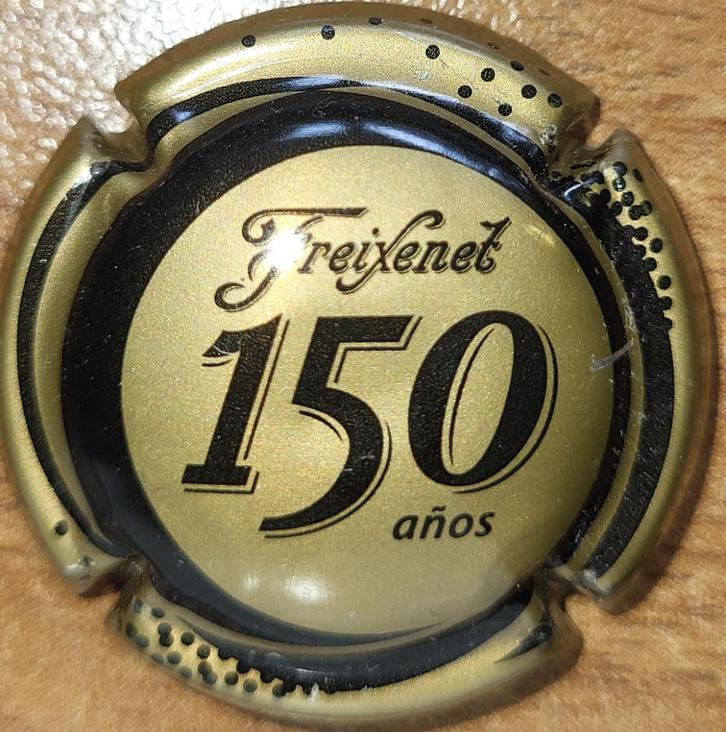 Spaanse Cavacapsule FREIXENET bronz & zwarte nr 17, Verzamelen, Wijnen, Nieuw, Witte wijn, Spanje, Ophalen of Verzenden